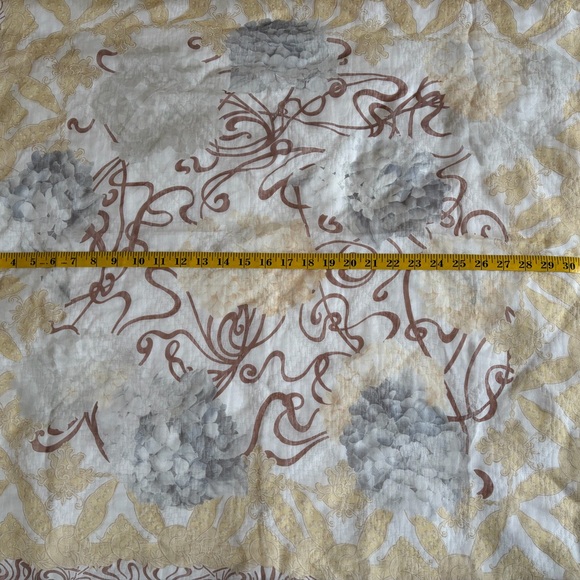 Galliano john silk scarf - Gem Christian Dior by John Galliano 1990’s hydrangea print silk twill scarf
